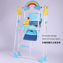 婴儿摇椅婴儿蹦蹦椅安全多功能婴儿秋千玩具椅男女通用ABS儿童塑料秋千塑料篮子袋