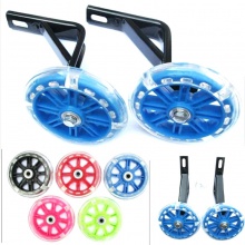 自行车童车配件12寸-20寸副轮平衡辅轮静音发光辅助轮儿童骑行用