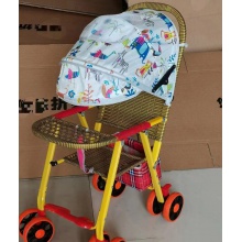 竹藤婴儿推车轻便夏季仿藤宝宝手推车可躺折叠竹编藤椅儿童小推车