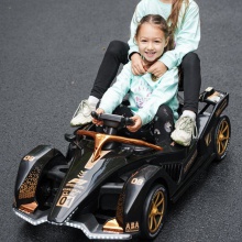新款卡丁车儿童电动车四轮漂移车遥控男女小孩充电玩具汽车可坐人