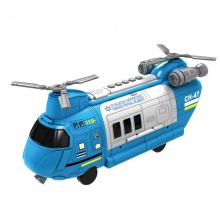 儿童收纳直升工程消防飞机惯性灯光音乐玩具车可弹射合金小车