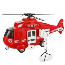 大号直升飞机玩具儿童救援直升机警察消防员塑料小男孩大型耐摔款