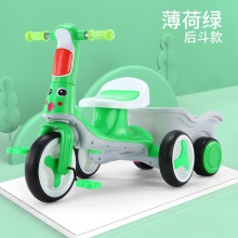 儿童三轮车带斗宝宝玩具车带音乐灯光男女孩童车自行车