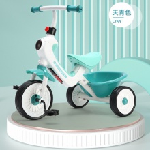 儿童三轮车脚踏车2-6岁男女孩童车带斗脚蹬防侧翻儿童平衡自行车