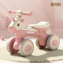 新款儿童四轮平衡车1-4岁无脚踏男女宝宝滑行学步车带音乐 防侧翻