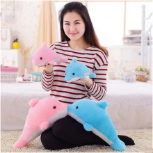 大号海豚毛绒玩具抱枕女生抱着布娃娃玩偶生日礼物团购礼品