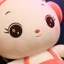 厂家新款可爱水果耳机兔子公仔萌萌兔毛绒玩具儿童礼物推荐公仔