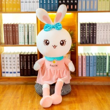 厂家直供可爱小兔子公仔毛绒玩具玩偶女孩床上睡觉抱枕儿童布娃娃