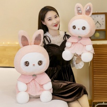 新款可爱兔公仔毛绒玩具创意披风小兔子玩偶布娃娃女生日礼物抱枕