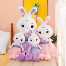 软萌仙女兔可爱少女心穿衣小兔子毛绒玩具布娃娃儿童睡觉抱枕公仔
