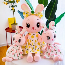 新款可爱穿衣服花裙小兔子毛绒玩具公主兔布娃娃公仔女孩玩偶