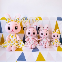 新款可爱穿衣服花裙小兔子毛绒玩具公主兔布娃娃公仔女孩玩偶