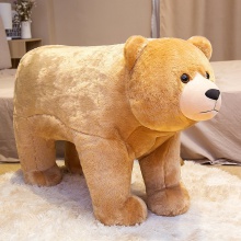 可爱卡通动物熊猫北极熊犀牛独角兽公仔坐骑沙发宝宝节日礼物玩具