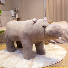 可爱卡通动物熊猫北极熊犀牛独角兽公仔坐骑沙发宝宝节日礼物玩具