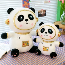网红款太空熊猫公仔抱枕卡通太空熊猫公仔冰吉祥物礼品