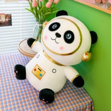 网红款太空熊猫公仔抱枕卡通太空熊猫公仔冰吉祥物礼品