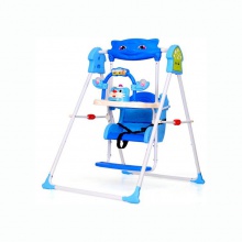 儿童秋千带遮阳棚折叠家用小孩吊椅宝宝餐桌摇椅婴儿摇篮幼儿室外