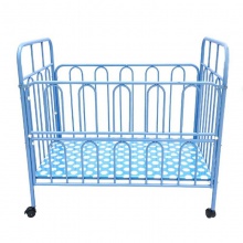 婴儿铁床带滚轮可移动拼接大床多功能BB睡床高护栏