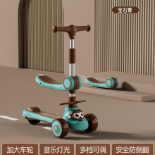 四合一小孩可坐可推三合一滑滑溜溜车 儿童滑板车1一3-6岁男女宝宝