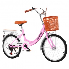 淑女通勤公路自行车20寸22寸24寸成人轻便单车单速变速男女脚踏车