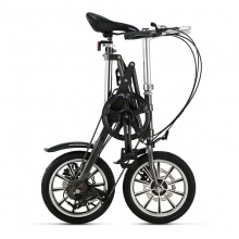 一秒折叠自行车14寸小型超轻便携男女士成人学生变速单车