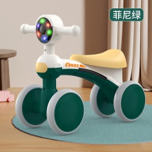 新款儿童平衡车无脚踏1-3岁幼儿滑行车四轮宝宝滑步车小孩平行车