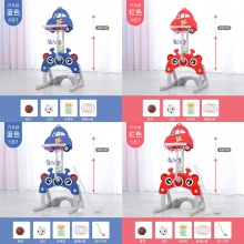 跳跳鼠童篮球架室内家用可升降篮球框投篮架婴儿宝宝投篮球类玩具