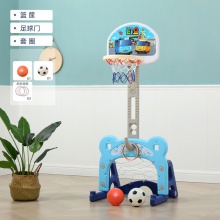 儿童多功能篮球架投篮架宝宝家用可升降篮筐门室内室外球类玩具