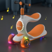 儿童滑板车 1-3-6岁三合一可坐可骑男女宝宝踏板滑滑车