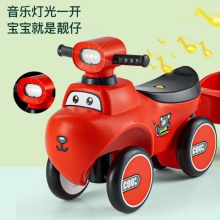 儿童平衡车1-3岁宝宝溜溜滑行学步车加大座后斗可拆卸带音乐灯光