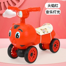 儿童平衡车四轮1到3岁可坐幼儿宝宝溜溜滑行车学步脚踏车音乐灯光