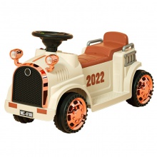 新款儿童复古电动车宝宝玩具汽车可坐人充电电瓶四轮滑行车