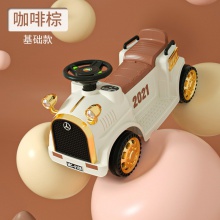 新款儿童复古电动车宝宝玩具汽车可坐人充电电瓶四轮滑行车