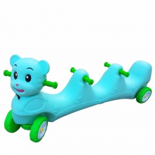 幼儿园多人协力车比赛车儿童室内双人助力车户外可转弯三人滑行车