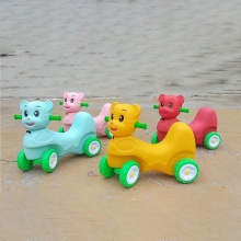 幼儿园多人协力车比赛车儿童室内双人助力车户外可转弯三人滑行车