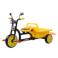 儿童三轮带后车斗车童车玩具双胞胎玩具宝宝脚踏车2-8岁双人带斗