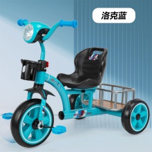 儿童脚踏三轮车多功能带铁储物筐宝宝玩具车无印简约轻便