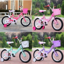 儿童自行车公主车12-14-16-18寸小孩单车3-5-7-9岁女孩脚踏车