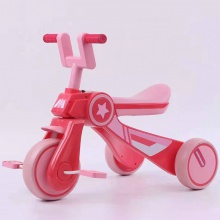 儿童三轮脚踏车音乐男宝宝滑行平衡车1-3-5岁儿童滑步脚踏自行车