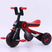 儿童三轮脚踏车音乐男宝宝滑行平衡车1-3-5岁儿童滑步脚踏自行车