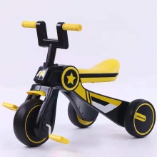 儿童三轮脚踏车音乐男宝宝滑行平衡车1-3-5岁儿童滑步脚踏自行车