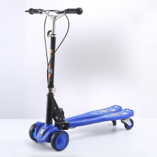 便携儿童蛙式专用滑板车3-6-12岁四轮闪光双踏板可可转弯剪刀车