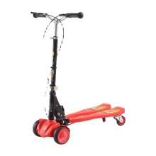 便携儿童蛙式专用滑板车3-6-12岁四轮闪光双踏板可可转弯剪刀车