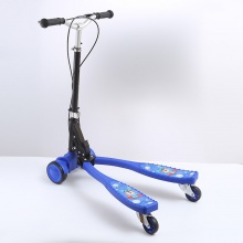 便携儿童蛙式专用滑板车3-6-12岁四轮闪光双踏板可可转弯剪刀车