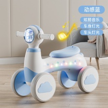 新款儿童平衡车1-3岁2宝宝学步防侧翻四轮滑步车溜溜车小孩滑行车