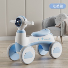 新款儿童平衡车1-3岁2宝宝学步防侧翻四轮滑步车溜溜车小孩滑行车