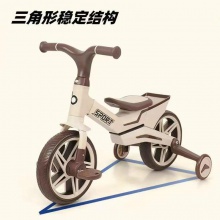 儿童三轮车多功能三合一可骑行滑行平衡车2-3-6岁三轮车