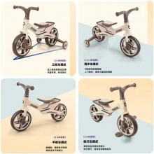 儿童三轮车多功能三合一可骑行滑行平衡车2-3-6岁三轮车