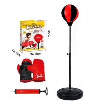 儿童成人立式拳击球减压速度球配手套充气拳靶反应不倒翁沙袋