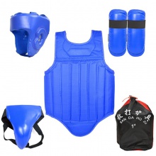 散打护具全套成人儿童拳击比赛防护搏击格斗实战训练套装护头加厚